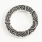 5/8" Antique Silver TierraCast Pewter Spiral Ring (20 Pcs) #CK475-General Bead