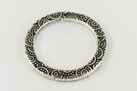 1" Antique Silver TierraCast Pewter Spiral Ring (15 Pcs) #CK476-General Bead