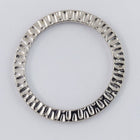 1 1/4" Rhodium TierraCast Pewter Radiant Ring (10 Pcs) #CK480-General Bead