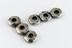 7mm x 18mm Antique Pewter TierraCast 3 Hole Nugget Spacer Bar (20 Pcs) #CK483-General Bead