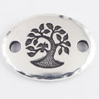 20mm Antique Silver Tierracast Bird in a Tree Link (15 Pcs) #CK491-General Bead