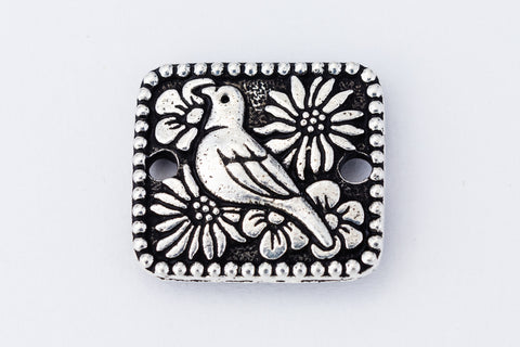 15mm Antique Silver Tierracast Paloma Link (10 Pcs) #CK492-General Bead