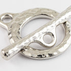 25mm Rhodium TierraCast Pewter Craftsman Toggle Clasp #CK512