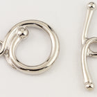 17mm Rhodium Tierracast Pewter Renaissance Toggle Clasp #CK513-General Bead