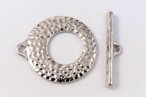 27mm Rhodium Tierracast Pewter Artisan Toggle Clasp #CK515-General Bead