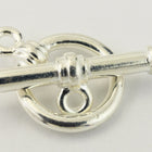 12mm Rhodium Tierracast Pewter Toggle Clasp #CK047-General Bead