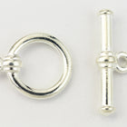 12mm Rhodium Tierracast Pewter Toggle Clasp #CK047-General Bead