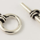 10mm Antique Silver Tierracast Pewter Wrapped Toggle Clasp #CK048-General Bead