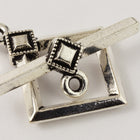 18mm Antique Silver Tierracast Pewter Deco Diamond Toggle Clasp #CK529-General Bead
