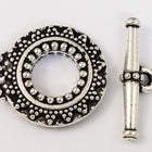17mm Antique Silver Tierracast Pewter Bali Toggle Clasp #CK532-General Bead