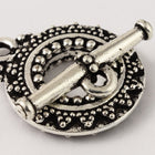 17mm Antique Silver Tierracast Pewter Bali Toggle Clasp #CK532-General Bead