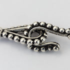 15mm Antique Silver Tierracast Pewter Beaded Hook & Eye Clasp #CK537-General Bead