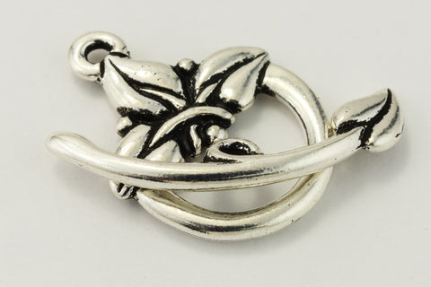 14mm Antique Silver Tierracast Pewter 3 Leaf Toggle Clasp #CK541-General Bead