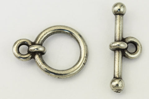 3/8" Antique Pewter Tierracast Pewter Anna Clasp #CK892