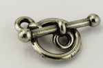 3/8" Antique Pewter Tierracast Pewter Anna Clasp #CK892