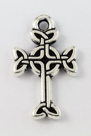 19mm Antique Silver Tierracast Celtic Cross Drop #CK573-General Bead