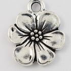 17mm Antique Silver Tierracast Apple Blossom Drop #CK608-General Bead