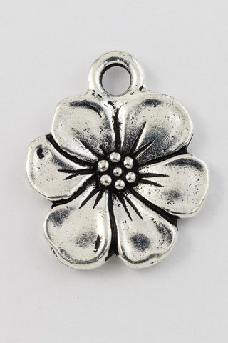 17mm Antique Silver Tierracast Apple Blossom Drop #CK608-General Bead