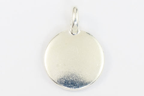 17mm Silver Tierracast Blank Charm #CK618-General Bead