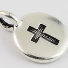 17mm Antique Silver Tierracast Cross Charm #CK623-General Bead