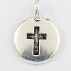 17mm Antique Silver Tierracast Cross Charm #CK623-General Bead