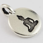 17mm Antique Silver Tierracast Buddha Charm #CK624-General Bead