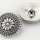 18mm Antique Silver TierraCast Bali Button (15 Pcs) #CK627-General Bead