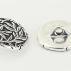 16mm Antique Silver TierraCast Bamboo Button (20 Pcs) #CK636-General Bead