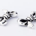 14mm Antique Silver TierraCast Pewter Bow Bead (20 Pcs) #CK656-General Bead