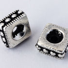 6mm Antique Silver TierraCast Rococo Square Bead (20 Pcs) #CK665-General Bead