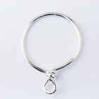 20mm Bright Silver TierraCast Brass Wire Hoop 17 Gauge (10 Pcs) #CK802-General Bead