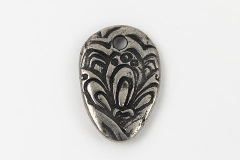 14mm Antique Pewter TierraCast Flora Charm #CK807