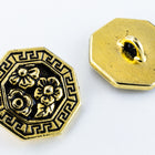 18mm Antique Gold TierraCast Blossom Button (10 Pcs) #CK833-General Bead
