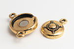 15mm TierraCast Antique Gold Opulence Magnetic Clasp #CK843