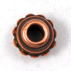 7mm Antique Copper Tierracast Pewter Beaded Bead-General Bead