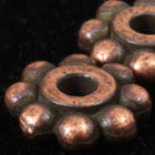 6mm Antique Copper Tierracast Pewter Beaded Daisy Spacer #CKC033-General Bead