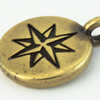 15mm Antique Brass Tierracast North Star Charm #CKC051-General Bead