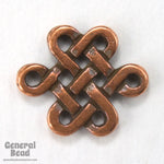 9mm x 11mm Antique Copper Tierracast Pewter Celtic Eternity Knot Link-General Bead