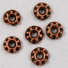 4mm Antique Copper Tierracast Pewter "Teke" Heishi Spacer-General Bead