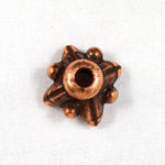 5mm Antique Copper Tierracast Leaf Bead Cap-General Bead