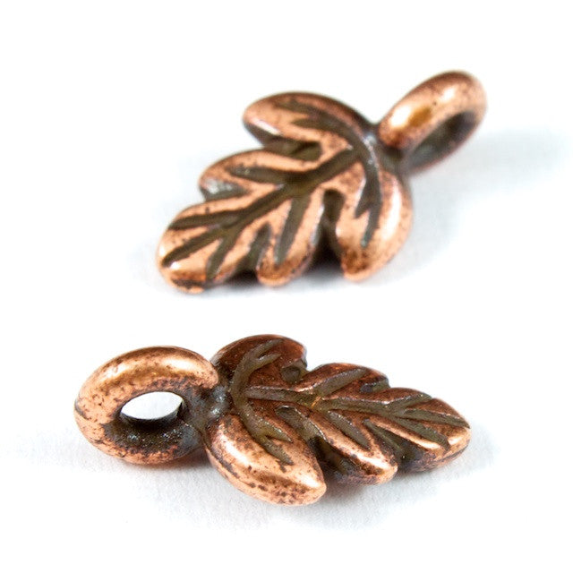 6mm x Antique Copper TierraCast Oak Leaf Charm #CK122