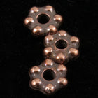 3mm Antique Copper Tierracast Pewter Beaded Daisy Spacer #CKC125-General Bead