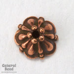 8mm Antique Copper "Tiffany" Tierracast Bead Cap-General Bead