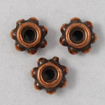 5mm Antique Copper Tierracast Beaded Spacer Bead-General Bead