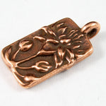 8.75mm x 17mm Antique Copper Tierracast Floating Lotus Charm-General Bead