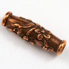 5mm x 15mm Antique Copper Tierracast Wild Rose Barrel-General Bead