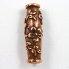 5mm x 15mm Antique Copper Tierracast Wild Rose Barrel-General Bead