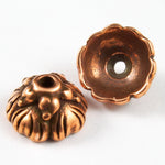7.5mm Antique Copper TierraCast Pewter Sprouting Seed Bead Cap #CK147