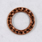 13mm Antique Copper Tierracast Hammered Round Link-General Bead