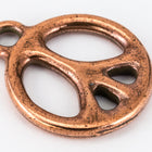 19mm Antique Copper Tierracast Peace Charm #CKC281-General Bead